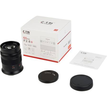 7Artisans 60mm F2.8 Mark II APS-C - obiektyw, zestaw